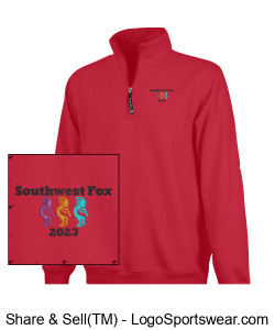Southwest Fox 2023 Mens Quarter-Zip Sweatshirt Design Zoom